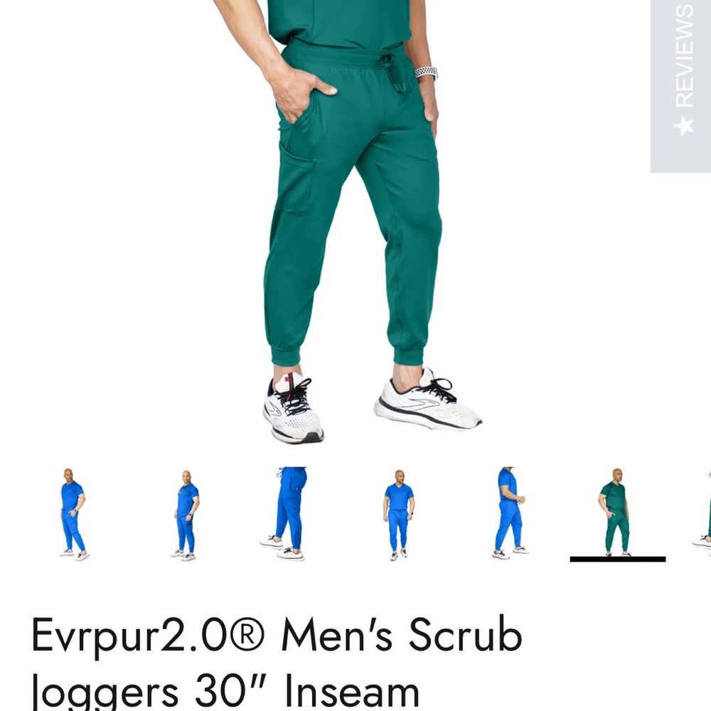 Fitscrubs Hunter Green XS Joggers